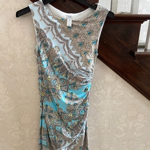 Cache Blue and White Dress